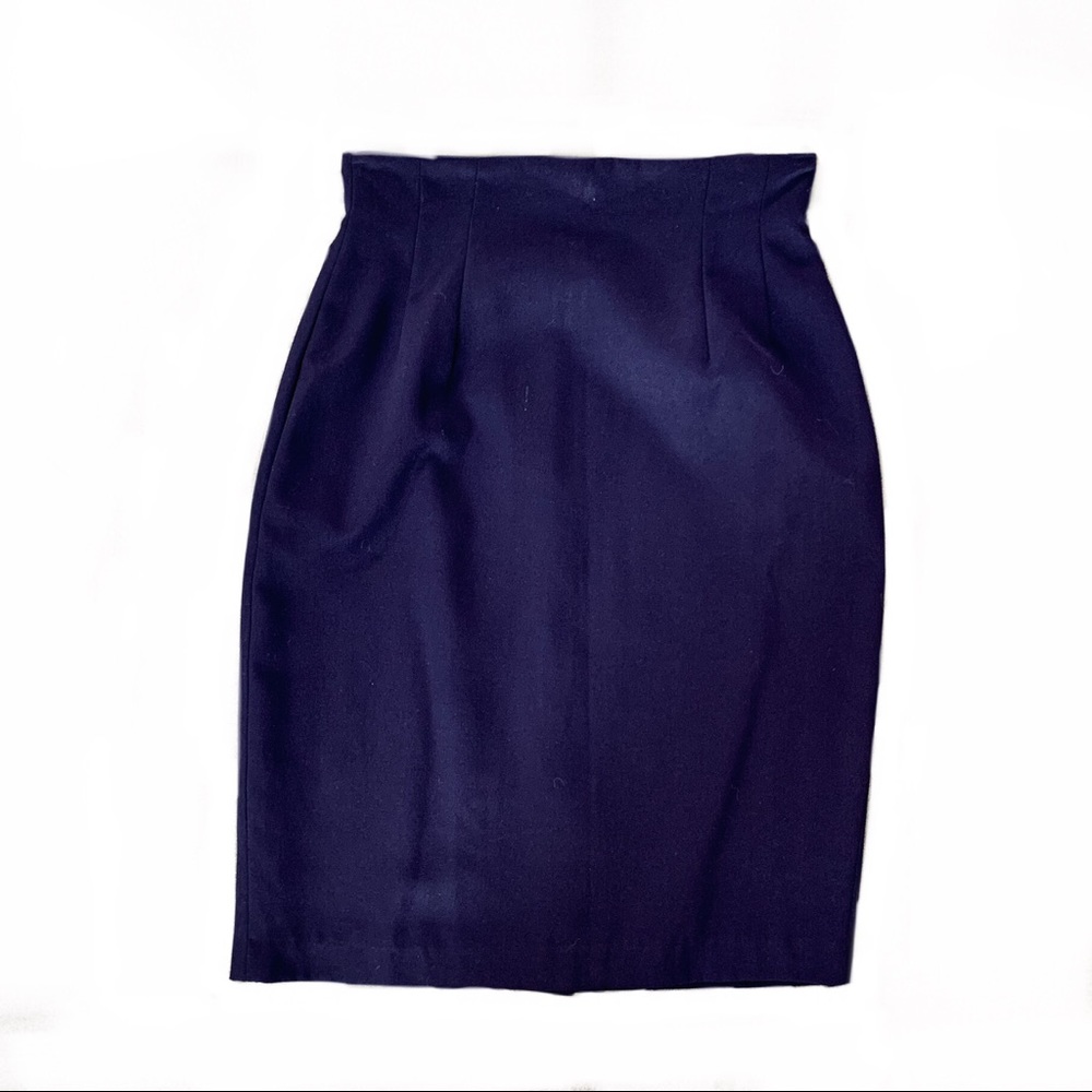 Purple midi skirt